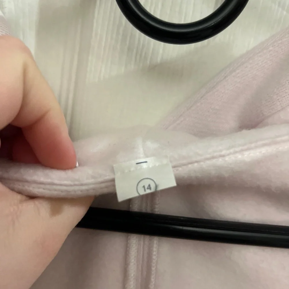 Ivivva by Lululemon pink scuba zip up size 14 youth